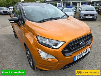 Used 2018 Ford EcoSport 1.0 ST-LINE 5d 124 BHP IN ORANGE WITH 25,527 MILES AND A FULL SERVICE HISTORY, 3 OWNERS FROM NEW, UL in East Peckham