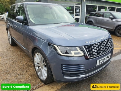 Used 2018 Land Rover Range Rover 4.4 SDV8 VOGUE SE 5d 340 BHP IN BLUE WITH 60,000 MILES AND A FULL SERVICE HISTORY, 2 OWNER FROM NEW, in East Peckham