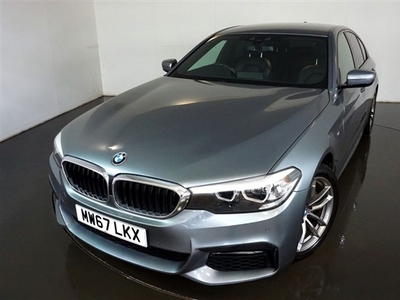 Used BMW 5 Series 2.0 520D XDRIVE M SPORT 4d AUTO-2 OWNER CAR FINISHED IN BLUESTONE WITH BLACK DAKOTA LEATHER-18