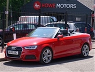Used 2016 Audi A3 Cabriolet 1.4 TFSI CoD S line Convertible Petrol Manual Euro 6 (s/s) 2dr - Just 29,070 Miles / Heate in Barry