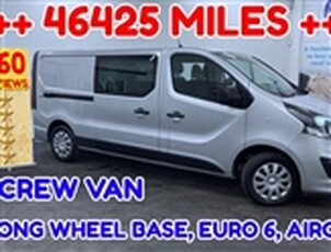 Used 2018 Vauxhall Vivaro 1.6 L2H1 2900 SPORTIVE ++ 46425 MILES ++ ++ CREW VAN ++ AIRCON ++ LONG WHEEL BASE ++ CRUISE CONTROL in Doncaster