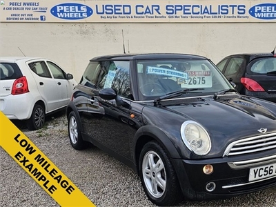 Used Mini Hatch 1.6 16v ONE 3d 89 BHP * BLACK * FIRST / FAMILY CAR in Morecambe