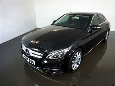 Used 2014 Mercedes-Benz C Class 2.1 C220 BLUETEC SPORT 4d-FINISHED IN OBSIDIAN BLACK WITH BLACK LEATHER UPHOLSTERY-REVERSE CAMERA-AC in Warrington