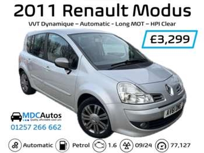 Renault, Grand Modus 2010 (60) 1.5 dCi Diesel Dynamique 5-Door From £3,195 + Retail Package