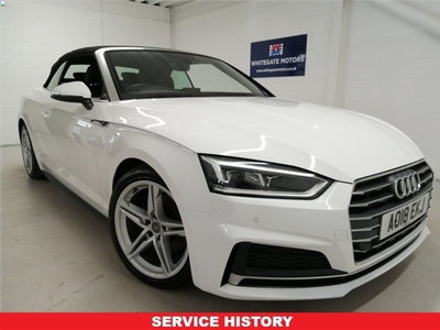 Used Audi A5 2.0 TFSI S LINE MHEV 2d 188 BHP CABRIOLET in Burnley