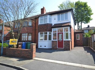 Semi-detached house to rent in Stand Avenue, Whitefield, Manchester M45