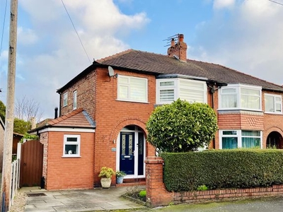 Semi-detached house for sale in Downs Drive, Timperley, Altrincham WA14