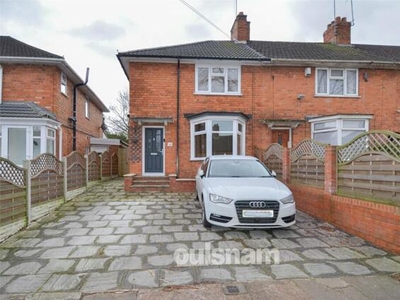 3 Bedroom End Of Terrace House For Sale In Birmingham, West Midlands