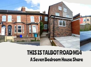 7 bedroom terraced house for rent in Talbot Road Fallowfield, M14 6TA, M14