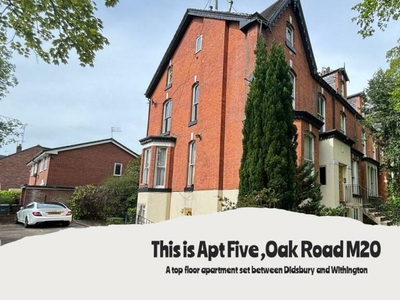 1 bedroom flat for rent in Oak Road Manchester, M20 3DA, M20