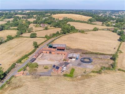 8.8 acres, Moat House Farmhouse, Outbuildings and Land , Nr. Henley-In-Arden, Warwickshire, B95 5RS