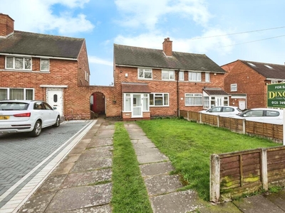 3 bedroom semi-detached house for sale in Brownfield Road, BIRMINGHAM, West Midlands, B34