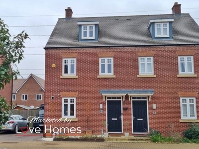 Semi-detached house to rent in Brooke Piece, Marston Moretaine, Bedford, Bedfordshire MK43