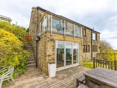Detached house for sale in Wholestone Gate, Scapegoat Hill, Huddersfield HD7