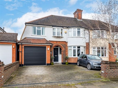 Semi-detached house for sale in Walsingham Gardens, Stoneleigh, Surrey KT19