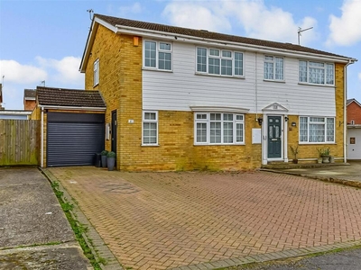 3 bedroom semi-detached house for sale in Whitebeam Drive, Coxheath, Maidstone, Kent, ME17