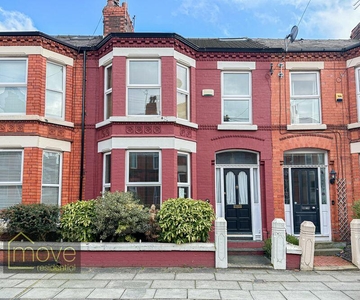 4 bedroom terraced house for sale in Eardisley Road, Mossley Hill, Liverpool, L18