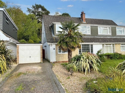 3 bedroom semi-detached house for sale in South Western Crescent, Whitecliff, Poole, Dorset, BH14