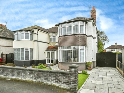 3 bedroom semi-detached house for sale in Yew Tree Road, Hunts Cross, Liverpool, Merseyside, L25