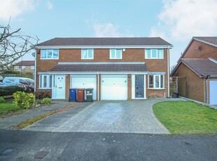 Semi-detached house to rent in Dereham Court, Meadow Rise, Newcastle Upon Tyne NE5