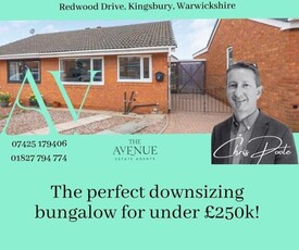 2 Bedroom Semi-detached Bungalow For Sale In Tamworth, Warwickshire