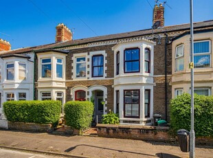 3 bedroom terraced house for sale in Denton Road, Canton, Cardiff, CF5