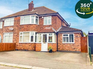 Semi-detached house for sale in Repton Road, Wigston, Leicester LE18