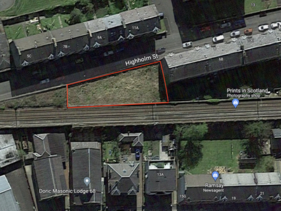 Land for sale in Highholm Street, Port Glasgow PA14