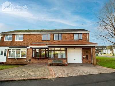 Semi-detached house for sale in Ashkirk Way, Seaton Delaval, Whitley Bay, Tyne And Wear NE25
