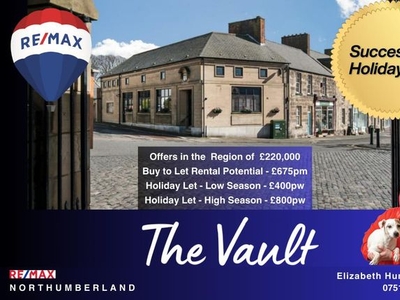 Terraced house for sale in The Vault, Market Place, Belford NE70
