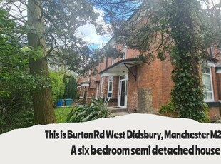 6 bedroom end of terrace house for rent in 181, Burton Road Manchester, M20 2LZ, M20