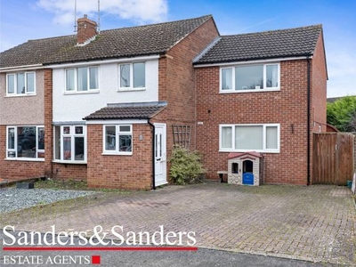 Semi-detached house for sale in Hadrians Walk, Alcester B49