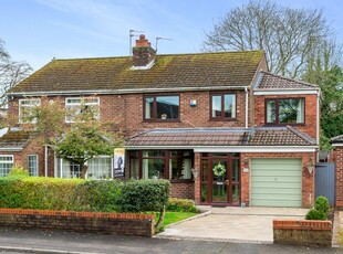 4 bedroom semi-detached house for sale in Wigshaw Lane, Culcheth, Warrington, Cheshire, WA3