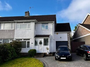 Semi-detached house for sale in Dochdwy Road, Llandough, Penarth CF64