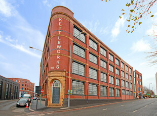 Studio flat for rent in The Kettleworks, Pope Street, Jewellery Quarter, B1