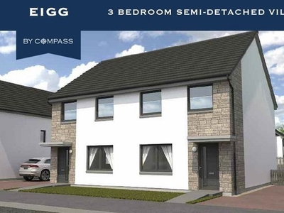 Semi-detached house for sale in The 'eigg' Semi Detached Plot 32, Borlum Meadows, Drumnadrochit, Inverness. IV63