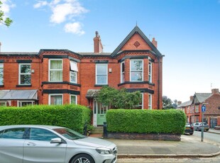 4 bedroom end of terrace house for sale in Heathfield Road, Wavertree, Liverpool, Merseyside, L15