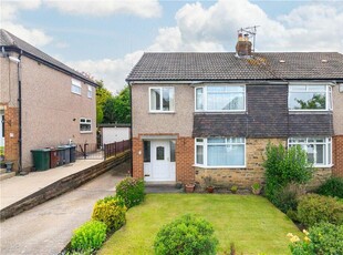 3 bedroom semi-detached house for sale in Croft Drive, Menston, Ilkley, West Yorkshire, LS29