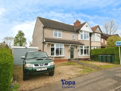 Semi-detached house for sale in Nailcote Avenue, Coventry CV4