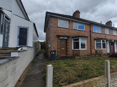 3 bedroom end of terrace house for sale in Fast Pits Road, Birmingham, B25