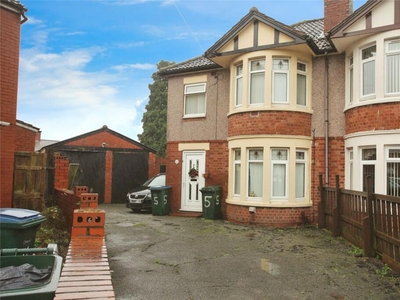 3 bedroom semi-detached house for sale in Delhi Avenue, Coventry, West Midlands, CV6