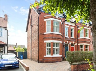 Semi-detached house to rent in Grappenhall Road, Stockton Heath, Warrington WA4