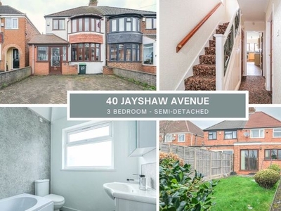 Semi-detached house to rent in Jayshaw Avenue, Great Barr, Birmingham B43